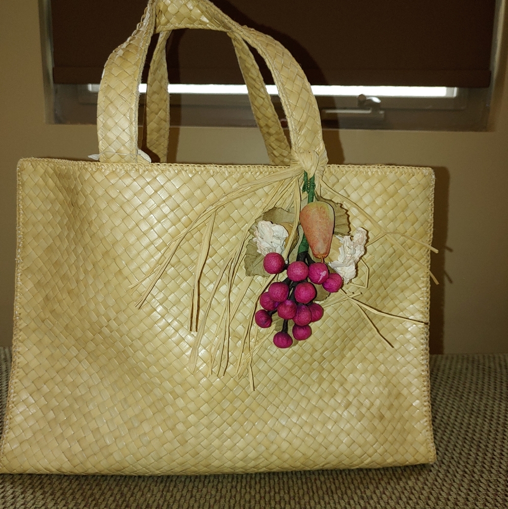 Straw Woven Tote Bag